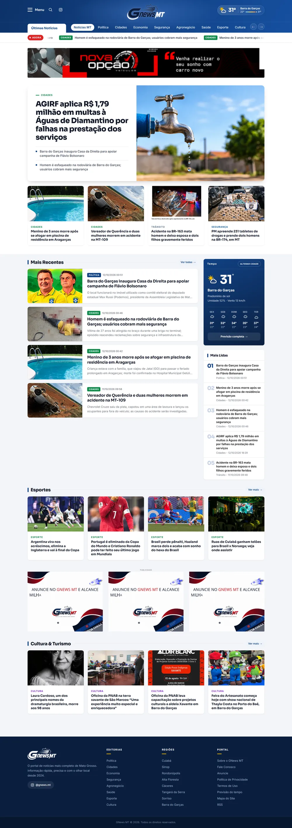 Site do GNews MT