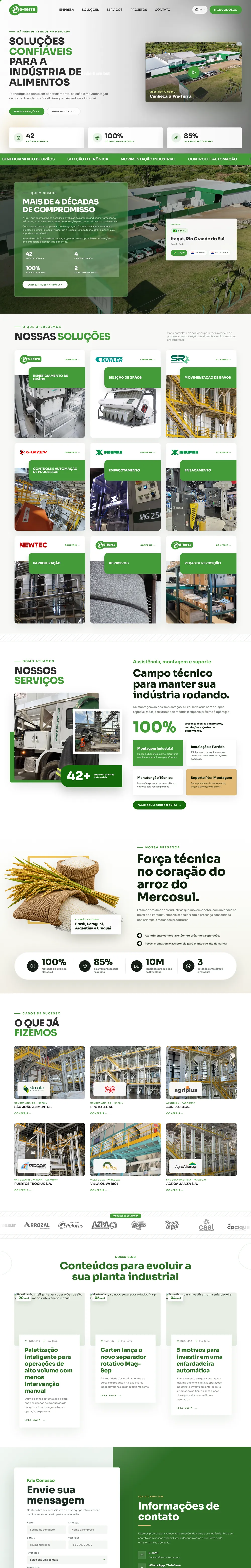 Site da Pró-Terra