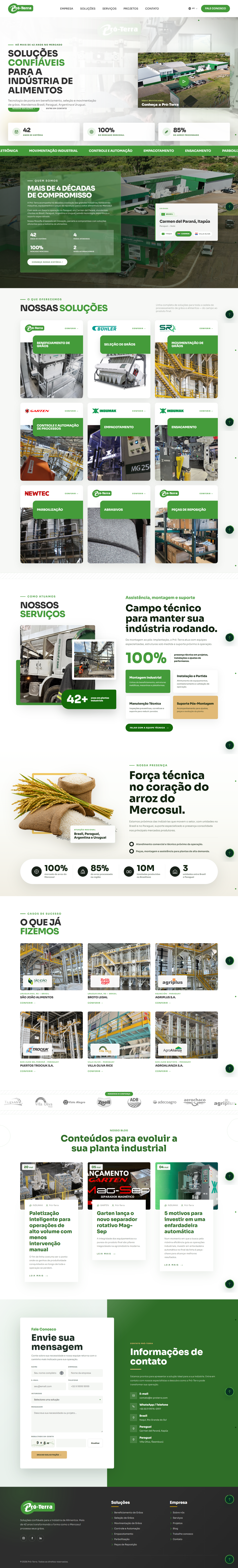 Site da Pró-Terra